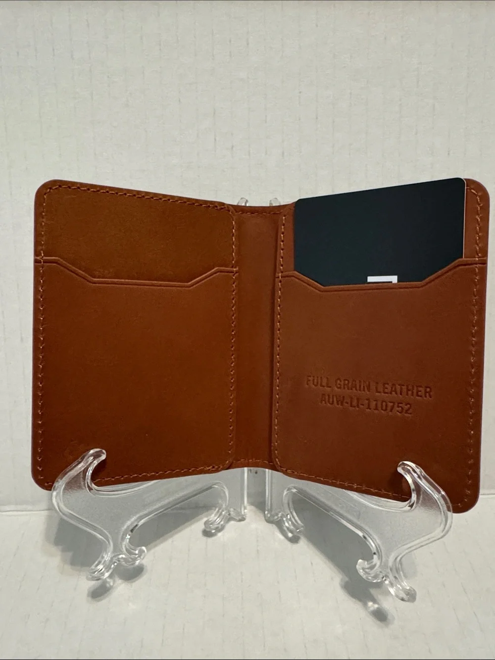 Ridge Bifold Wallet - Tobacco Brown Leather NWOT